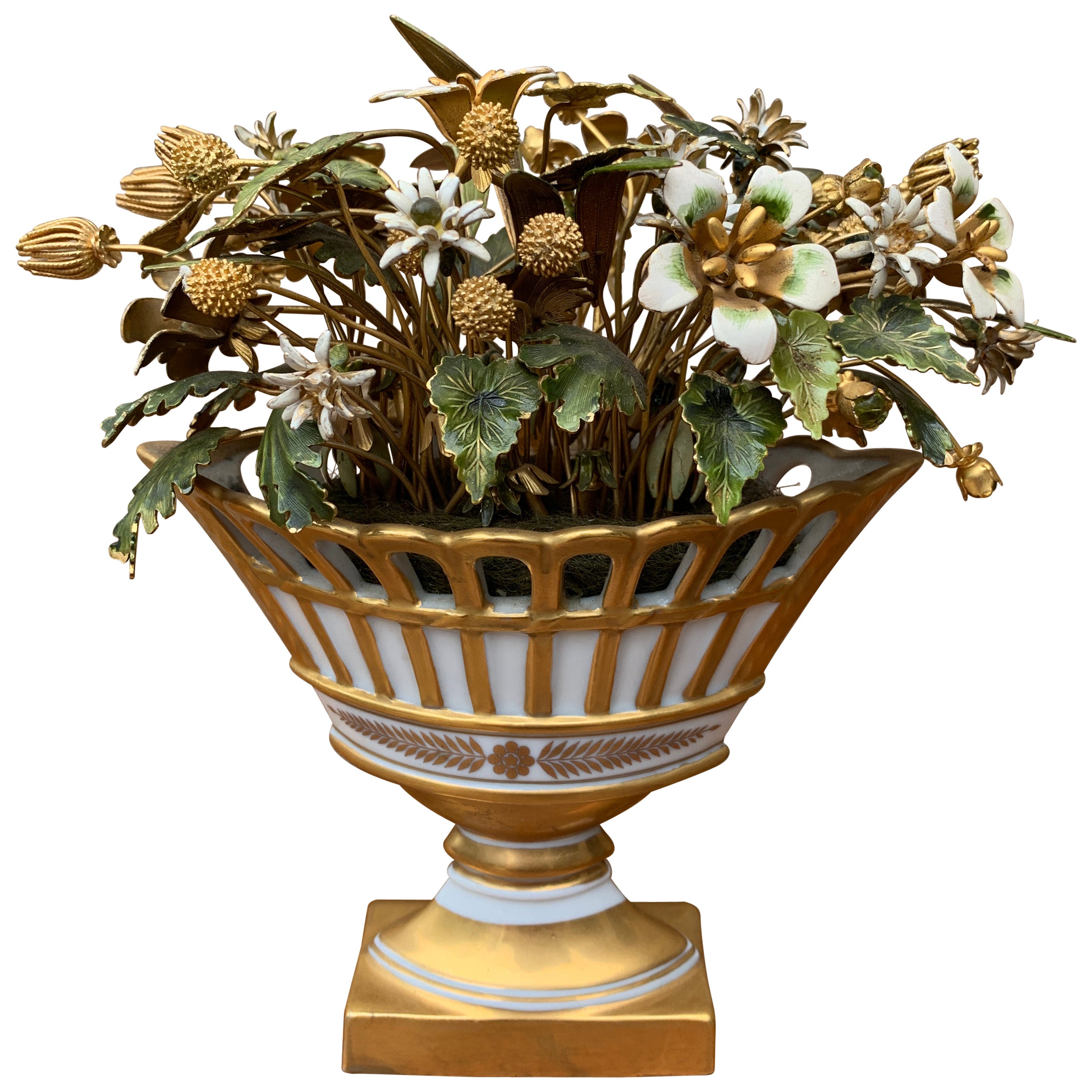 Ramo de flores esmaltadas Fleurs Des Siècles de Jane Hutcheson para Gorham