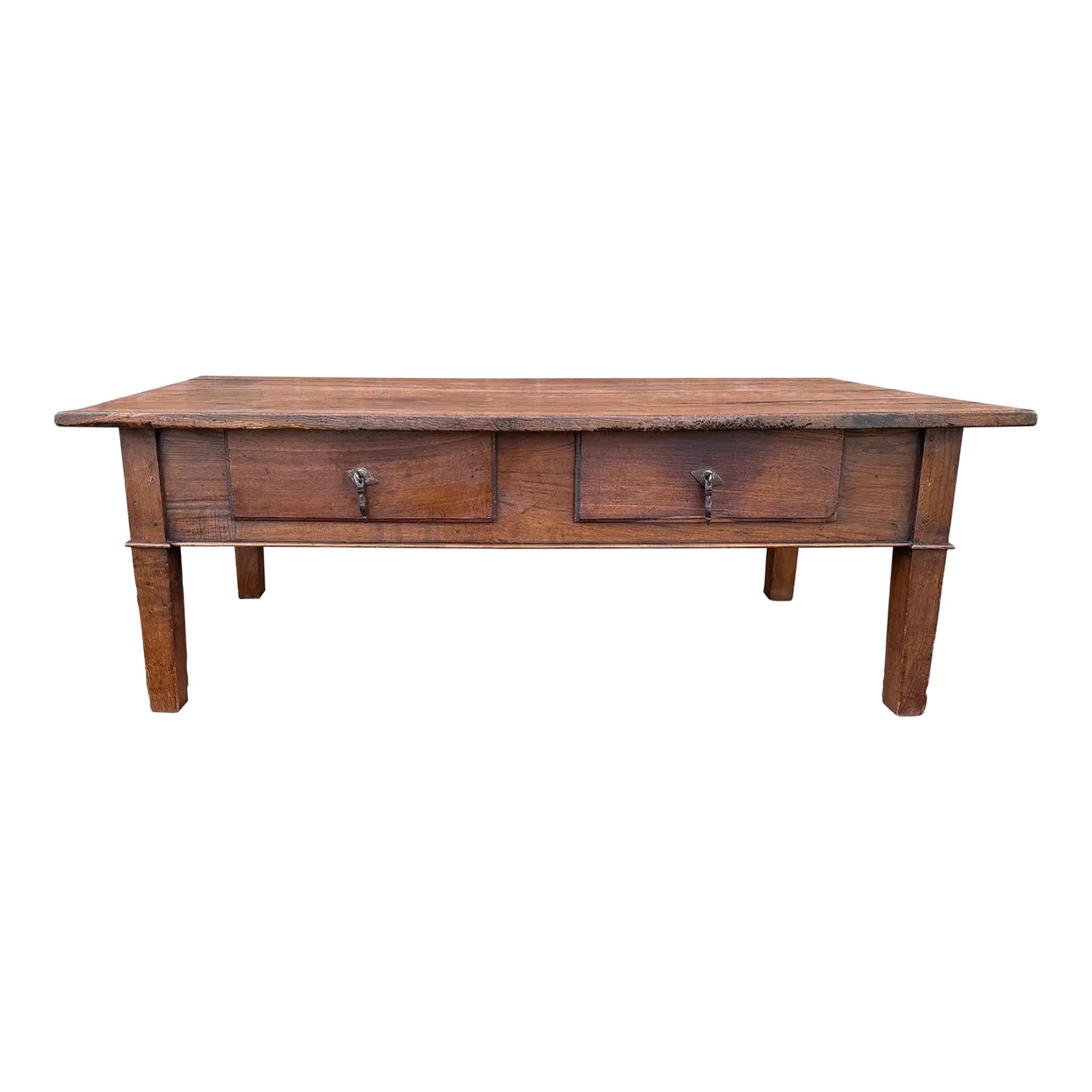 English Coffee Table With Drawers