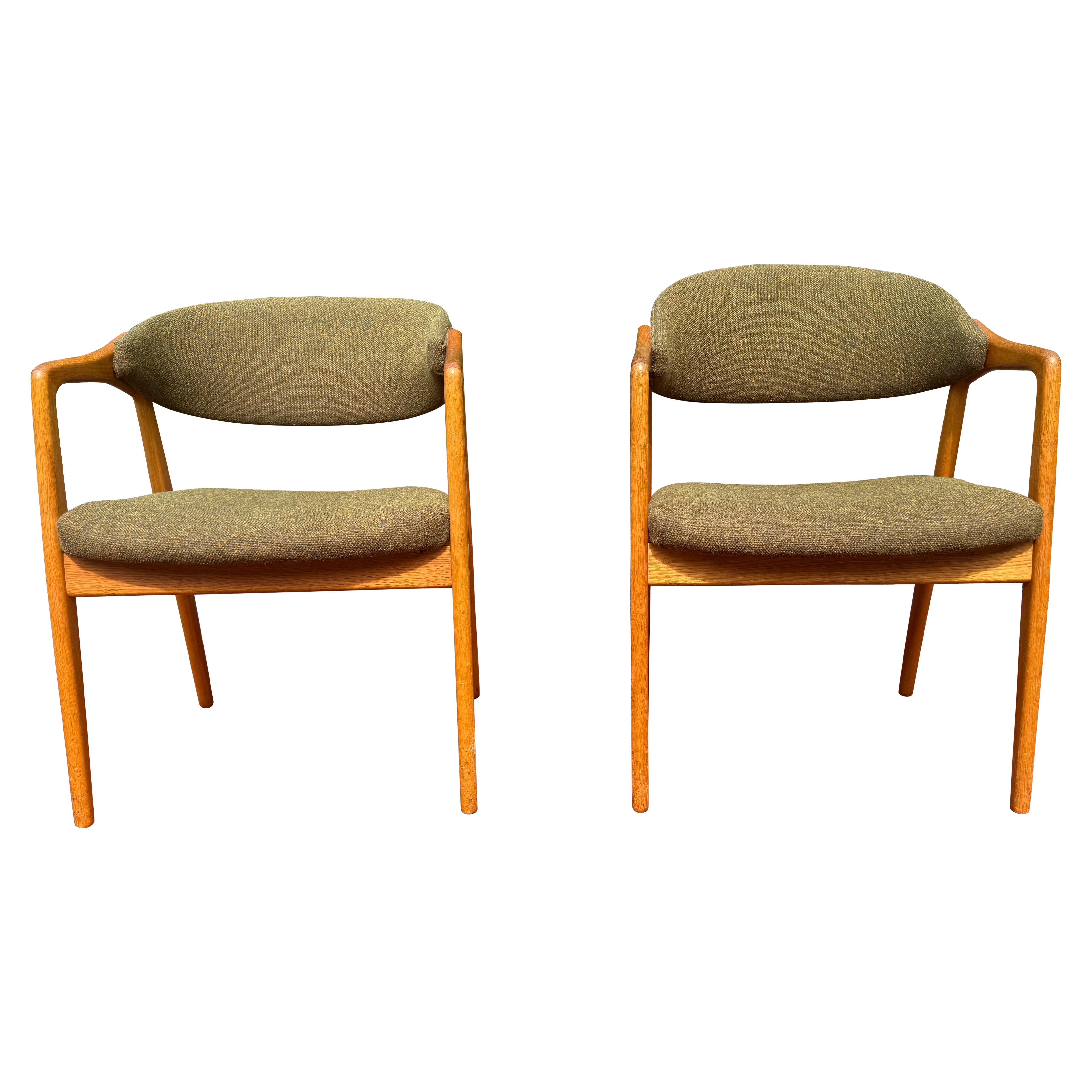 Midcentury "Puck" Stühle Gemla Möbel Yngve Ekström Schweden, 1950er Jahre, Paar