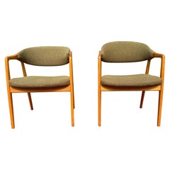 Midcentury "Puck" Stühle Gemla Möbel Yngve Ekström Schweden, 1950er Jahre, Paar