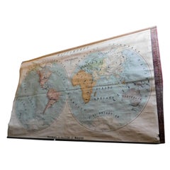 Mapa del Planisferio de Antonio Vallardi Editore, Italia