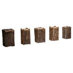 Wabi Sabi Vernacular Log Beehives, France, 19th Century