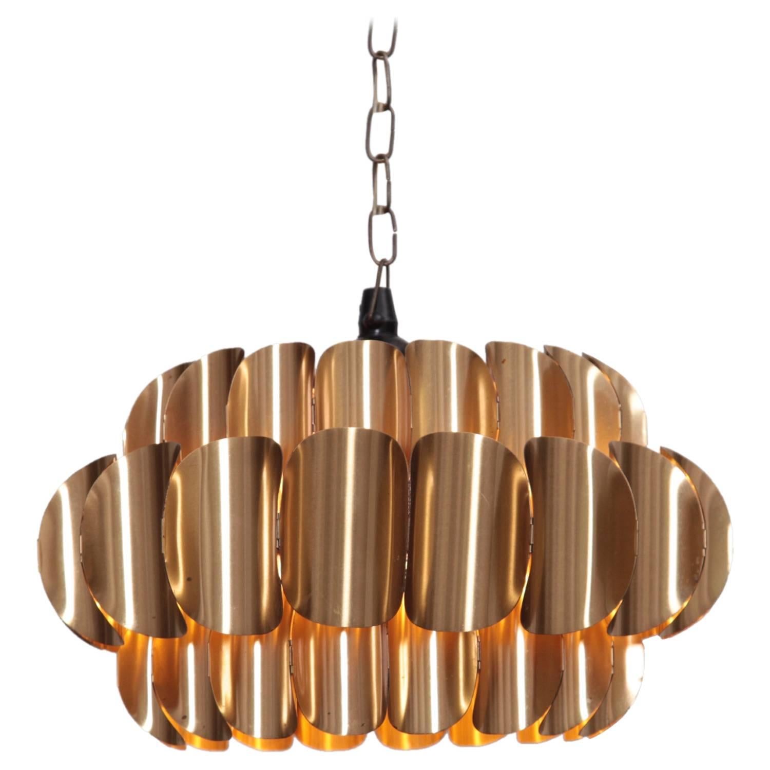 Brass Pendant Lamp by Hans-Agne Jakobsson For Sale