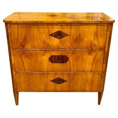 19th Century German Biedermeier Walnut Chest