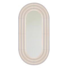 Specchio contemporaneo in ceramica 'ELO 5' di Pani Jurek, 120-60 White