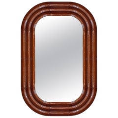 Specchio in ceramica Contemporary 'ELO 6' di Pani Jurek, 120-80 Brown