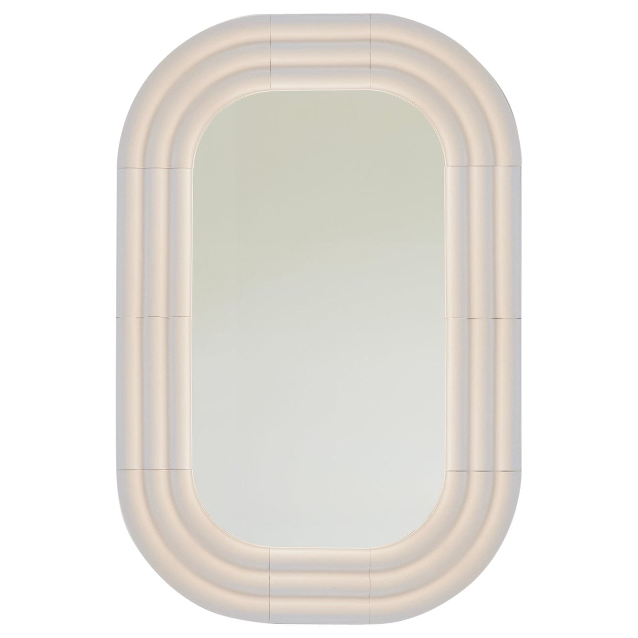 Specchio contemporaneo in ceramica 'ELO 6' di Pani Jurek, 120-80 White