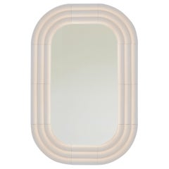 Espejo de cerámica contemporáneo "Elo 6" de Pani Jurek, 120-80 Blanco