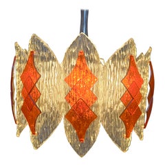 Acrylic space age chandelier by Marbach Leuchten, Germany, 1960s