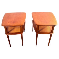 Pair of Danish Modern Teak End Tables by Peter Hvidt for France & Son