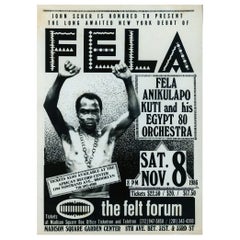 Fela Kuti New York 1986 ( publicité originale d'un mockup d'exposition)