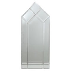 Art Deco Style Beveled Glass Wall Mirror