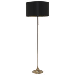 Mid-Century Brass Floor Lamp Model G-025 by Alf Svensson for Bergboms, 1960s.
