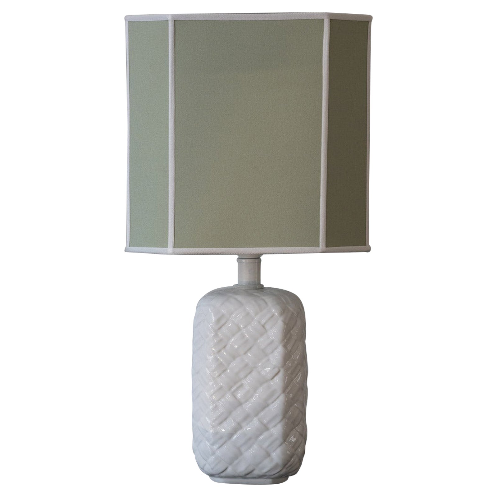 Lampada da tavolo in ceramica con paralume in Fabrice