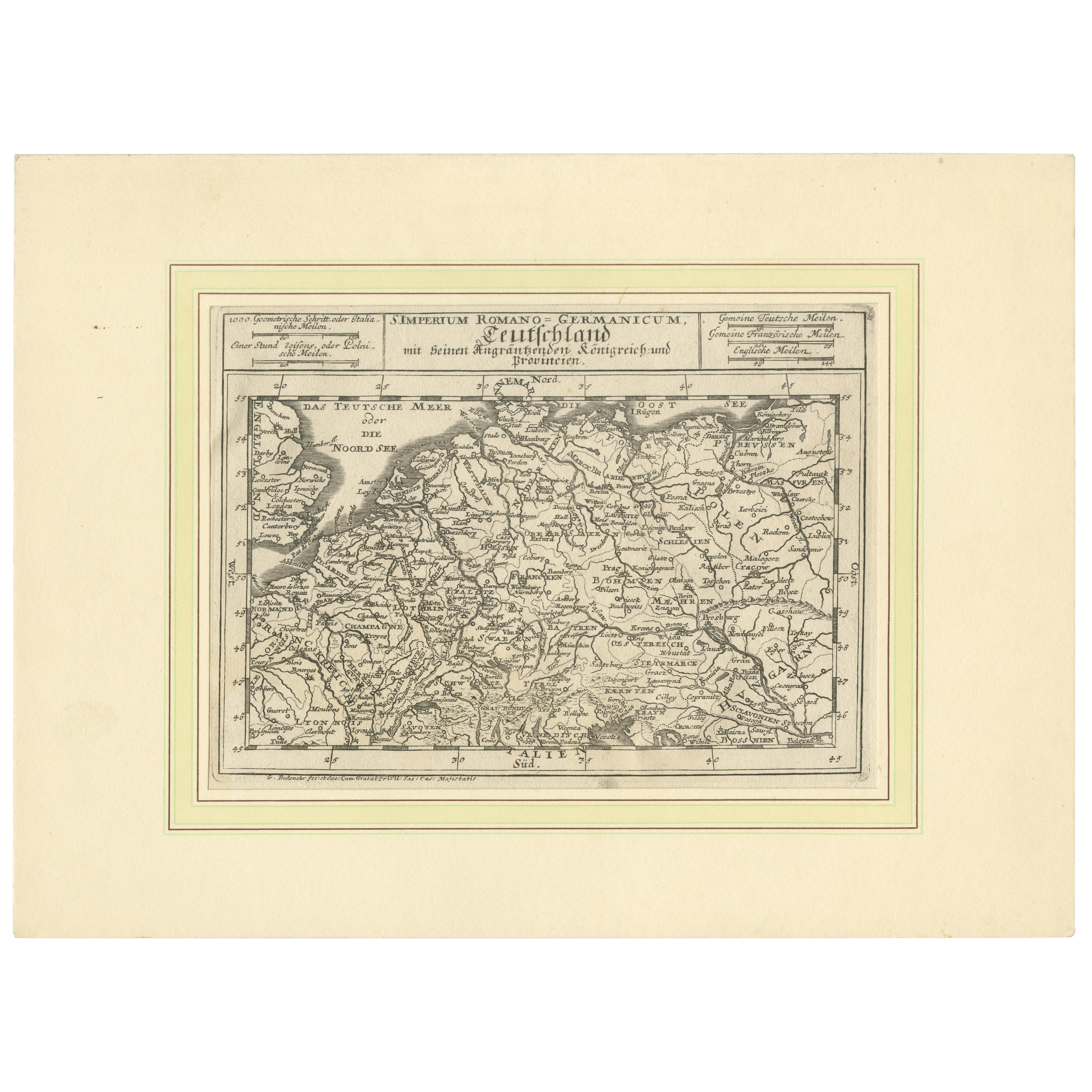 Alemania y las fronteras del Imperio: el Mapa de Bodenehr del Mundo Sacro Romano Germánico, 1710