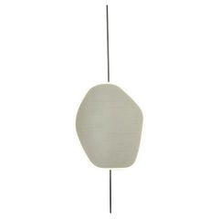Miroir lumineux de forme libre du comptoir au plafond avec cadre en laiton patiné bronze