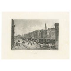 La Porte Saint-Anthony d'Amsterdam, 1882, héliogravure de Maxime Lalanne
