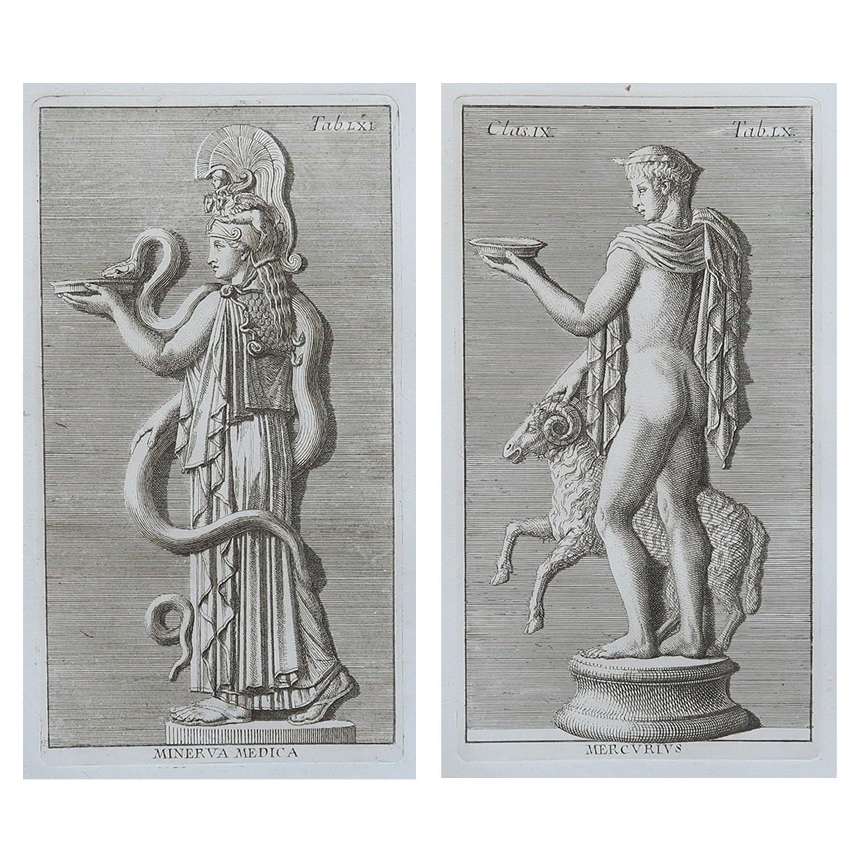 Estatuas originales a gran escala del Gran Tour. Roma, 1776
