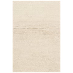 Rug & Kilim’s Contemporary Solid Rug in Tone-on-Tone Off-White and Ivory