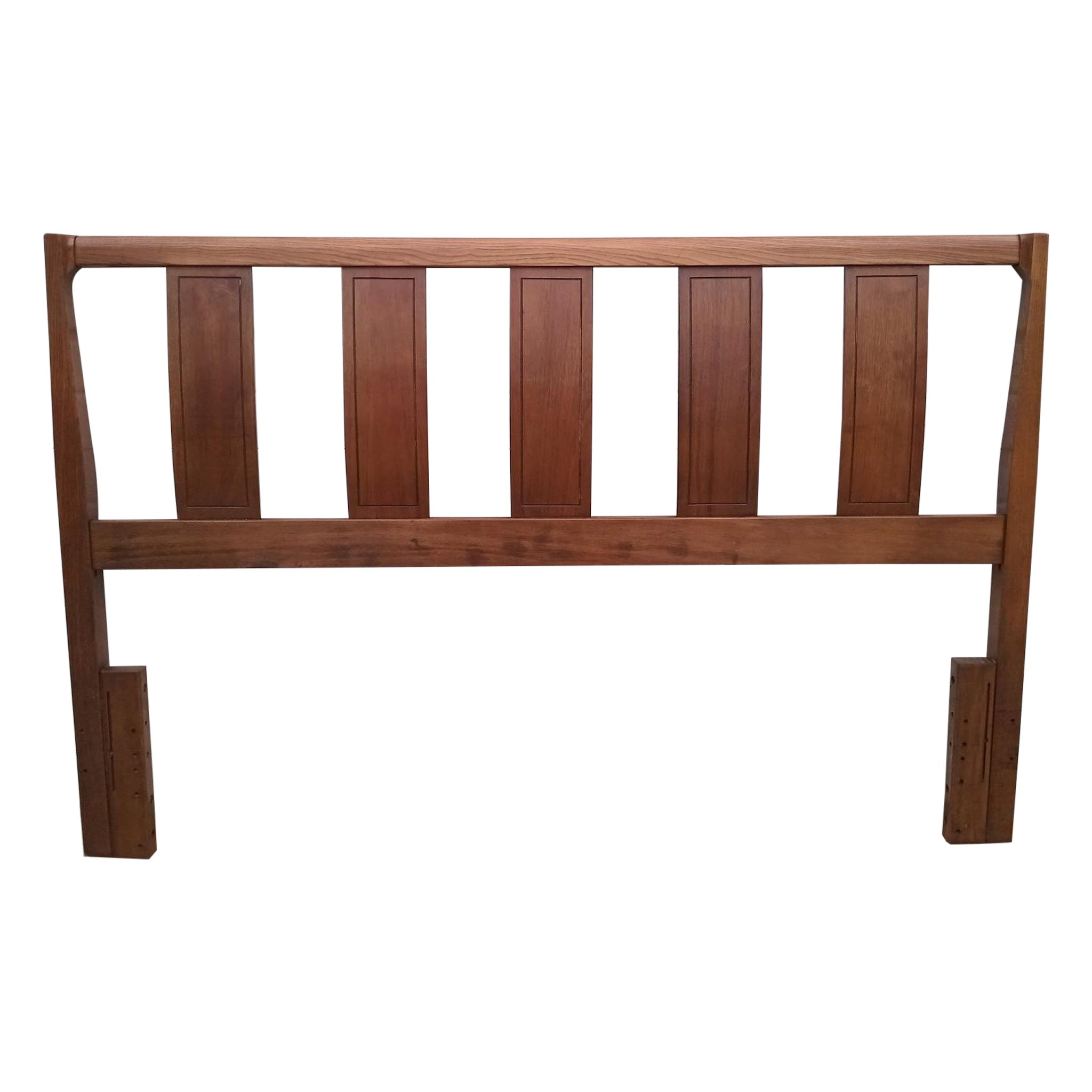 Mid-Century Modern Walnuss Kopfteil Queen/ Full Size
