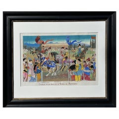 Gouache de Paul Mirat - "Race for the Ring of Henry of Navarre"