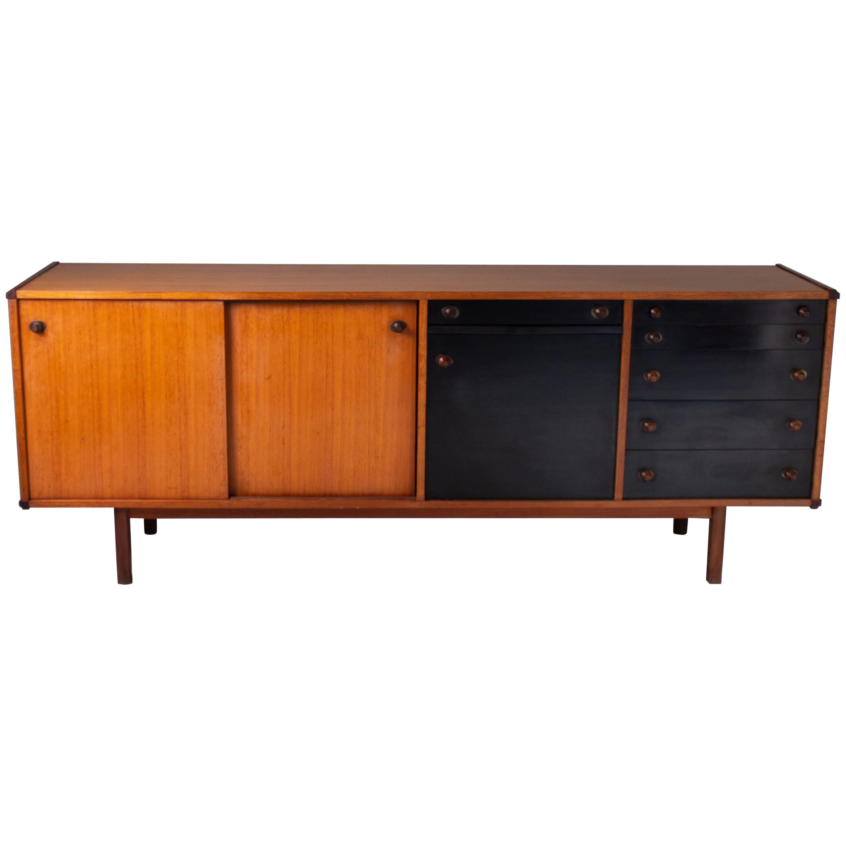 Buffet en bois, George Coslin, 3V furnishings, 1960