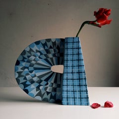 ANGEL BLU - Terracotta- XXI Century - by Chiara Berta Artist
