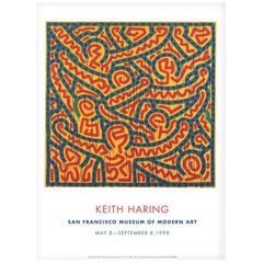Original-Vintage-Poster, Keith Haring, San Francisco Museum of Modern Art, 1998