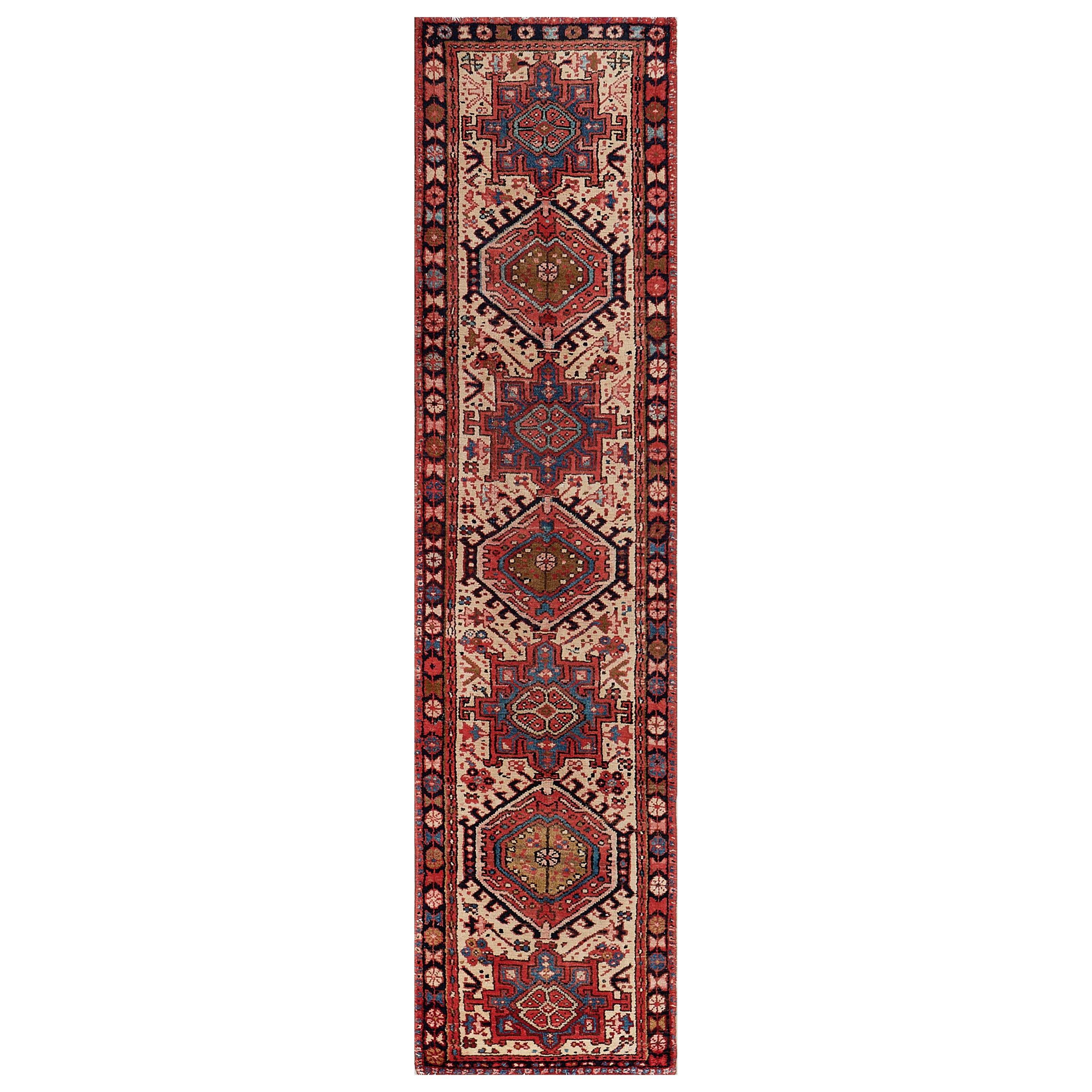 Vintage Circa-1940 Traditional Persian Heriz Runner