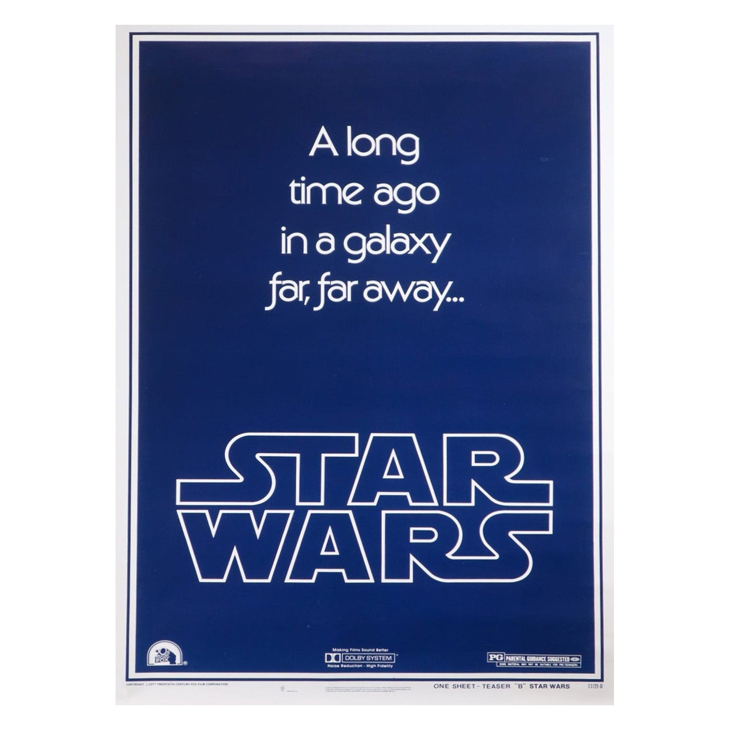 1977 Star Wars Original Vintage Poster
