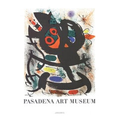 1969 Joan Miro - Pasadena Art Museum Poster originale d'epoca