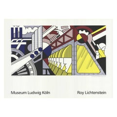 1989 Roy Lichtenstein - Museum Ludwig Koln Original Vintage Poster
