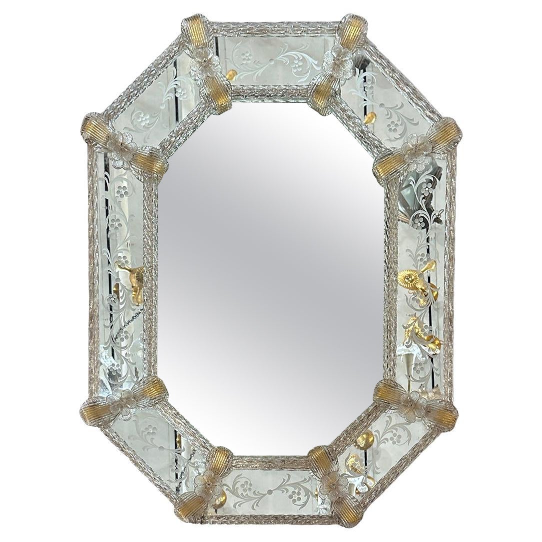 Miroir vénitien vintage en vente