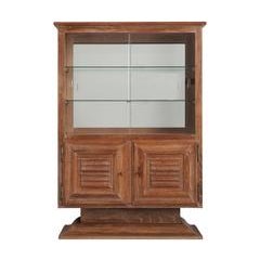 Art Deco Vitrine Cabinet in Oak 6