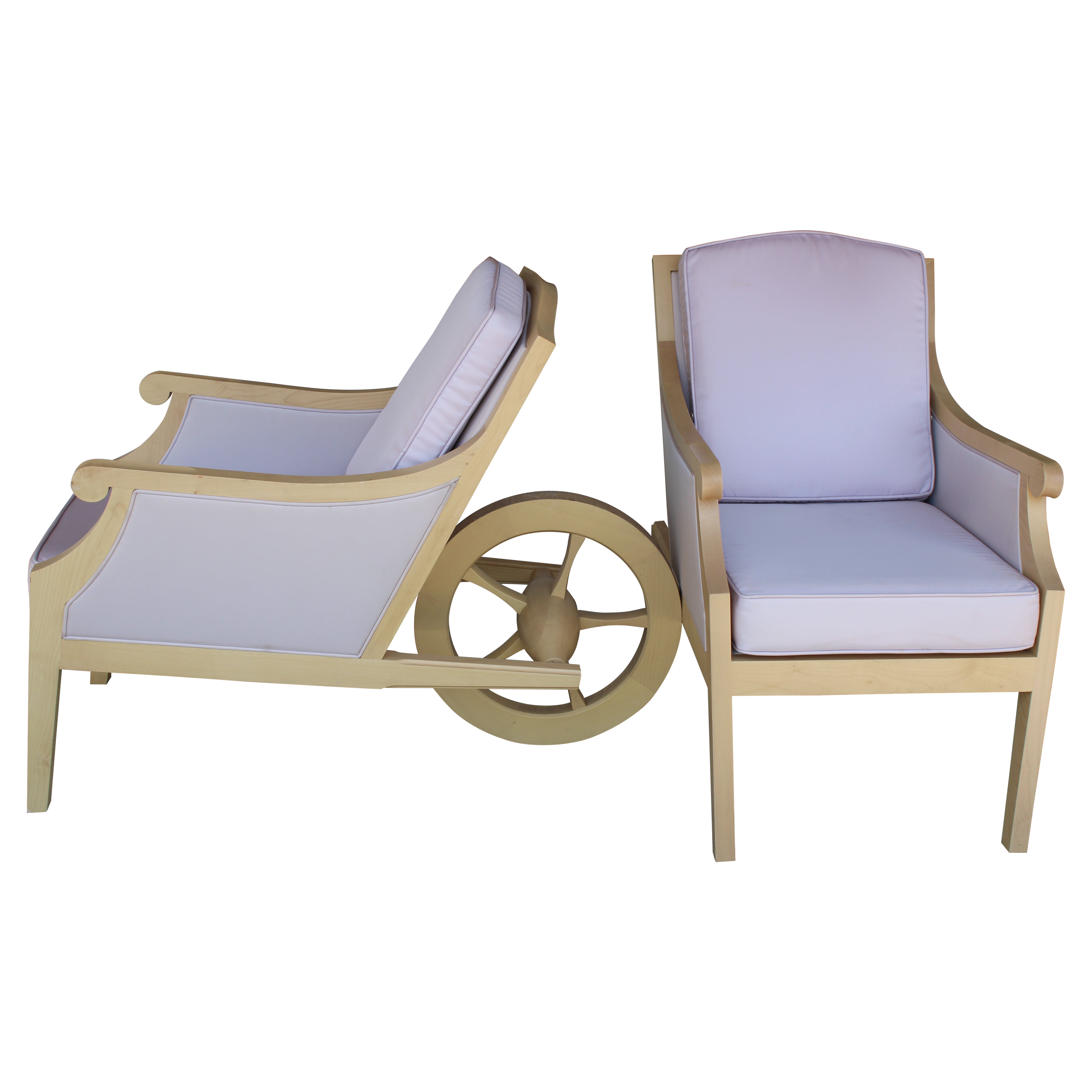 Pair of "Man Ray" Chairs by Philippe Starck for the Clift Hotel, San Francisco