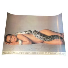 Richard Avedon Hand-Signed Vintage Poster Nastassja Kinski and the Serpent, 1981
