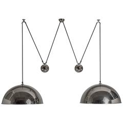 Florian Schulz Double Nickel Posa Pendants with Counterweights, Germany