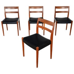 Set of Four Nils Jonsson "Garmi" Dining Chairs in Teak