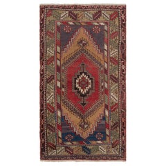 3.6x6.5 Ft Vintage annodato a mano con stile tribale. 100% lana
