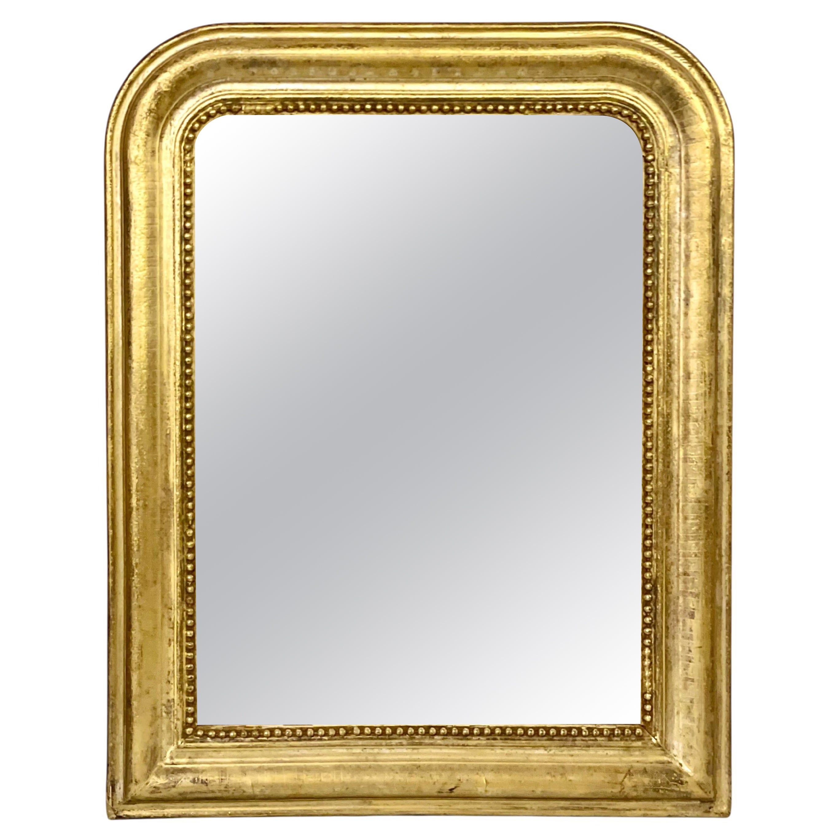 19th Century Louis Philippe Wall Giltwood Mirror