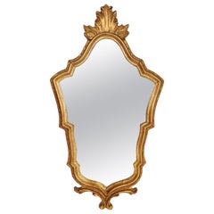 French rococo-baroque style Mirror in wood with gilded frame
