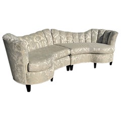 Vintage Curved Banana 2 Piece Sofa-Danish Modern style
