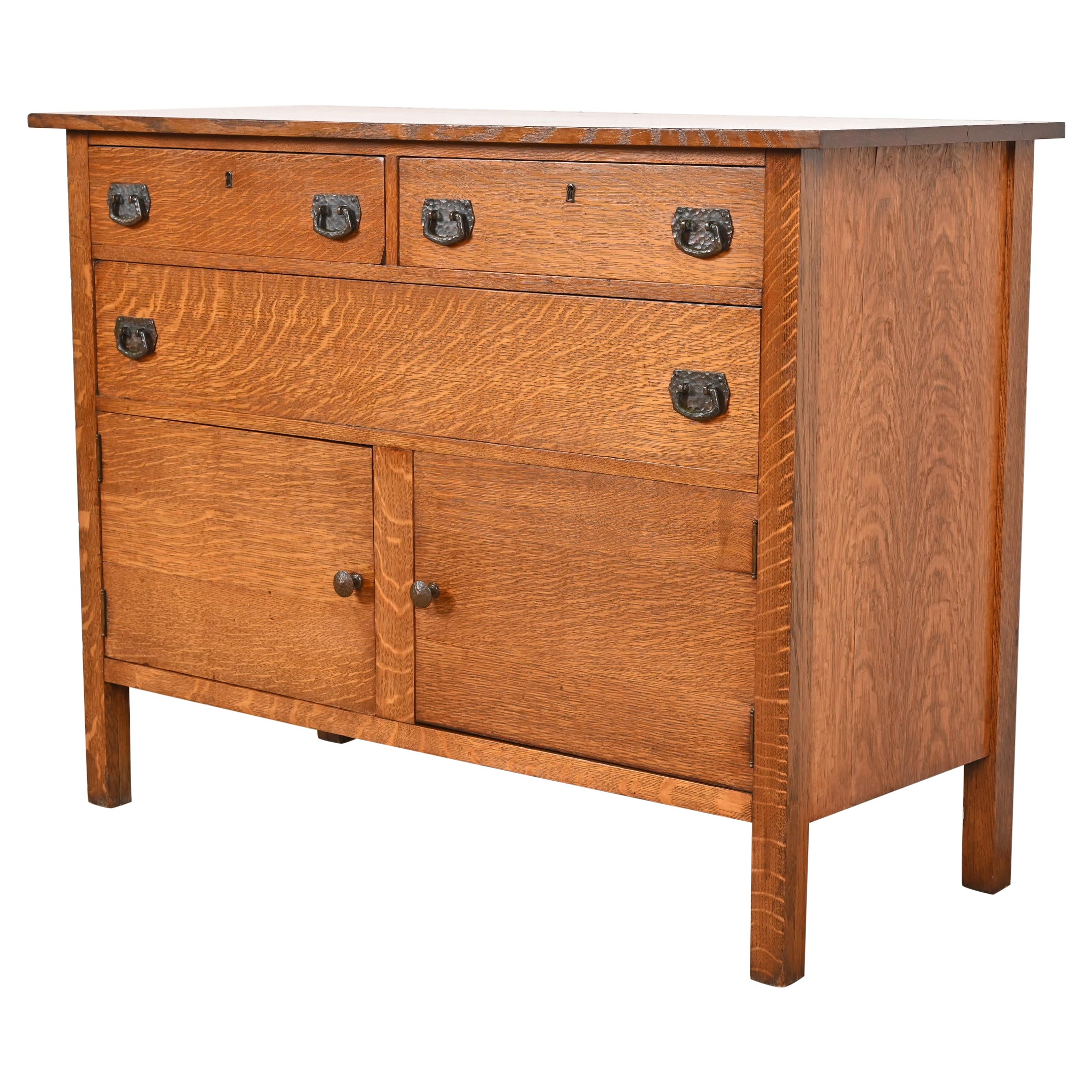 Lifetime Furniture Buffet buffet Mission Antiques Oak Arts & Craft