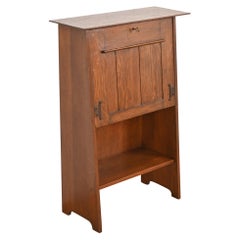 Gustav Stickley Antique Mission Oak Arts & Crafts Drop Front Secretary Desk