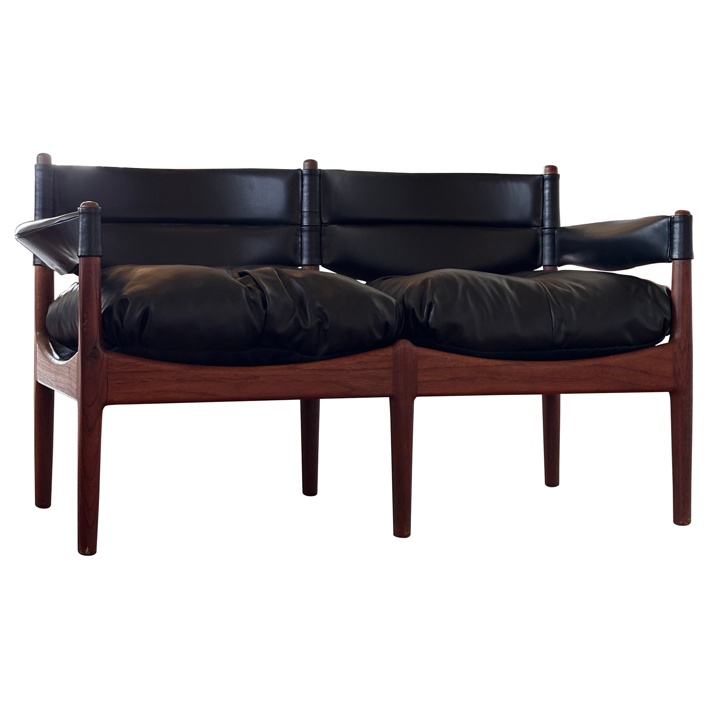 Leather 2-Seater ‘Modus’ Sofa by Kristian Vedel