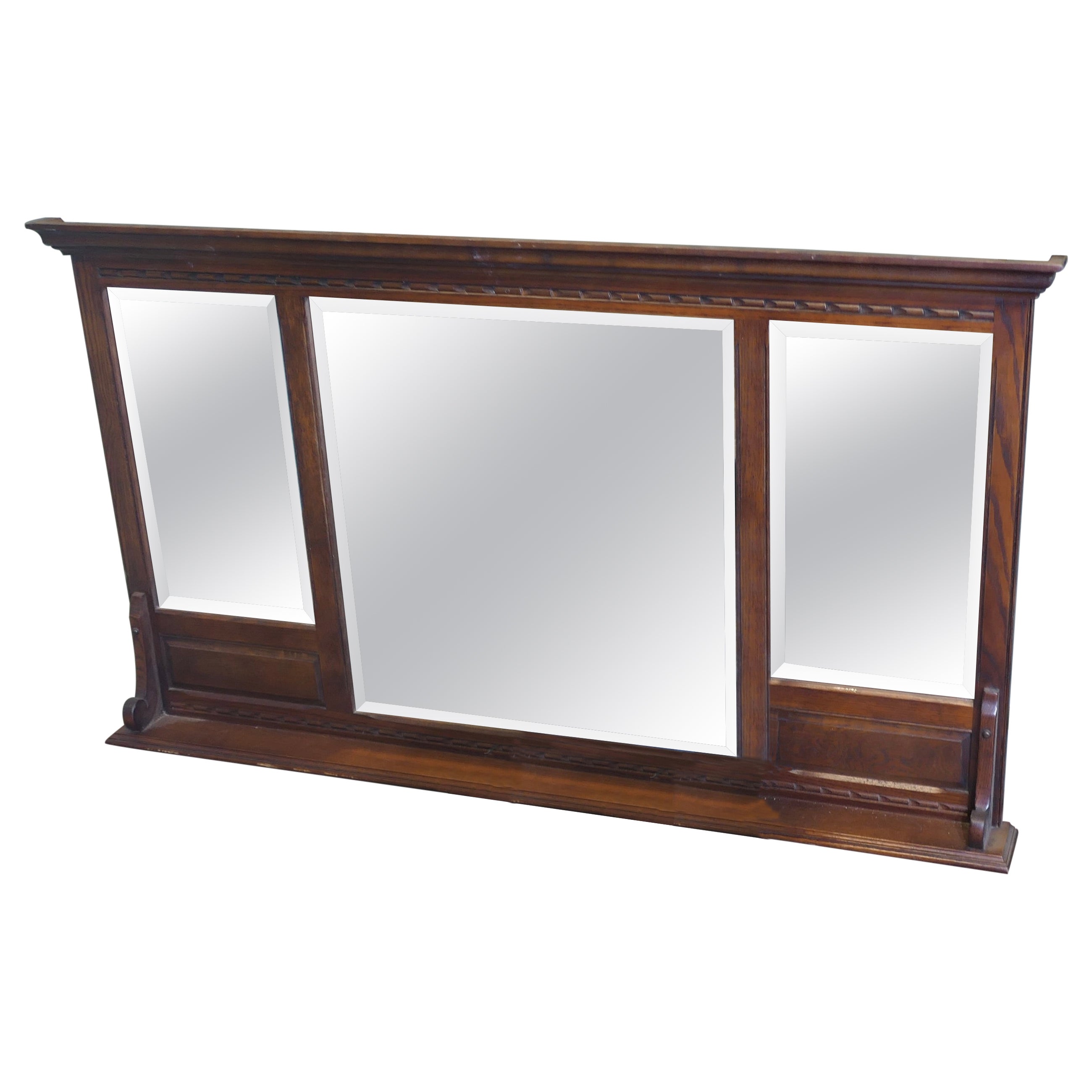 Soprammobile Old Charm Oak, specchio triplo   Si tratta di un pezzo grande e di qualità