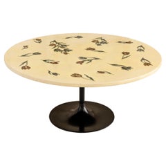 Rare "Tulipani" dining table designed by Piero Fornasetti. certificated