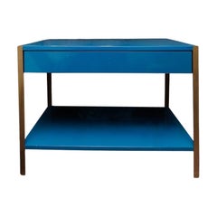 Pair of 'Laque' Blue Custom Nightstands, from Andy Cohen's Personal Collection