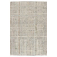 Alfombra Abstracta de estilo desgastado de Rug & Kilim con diseño geométrico policromático