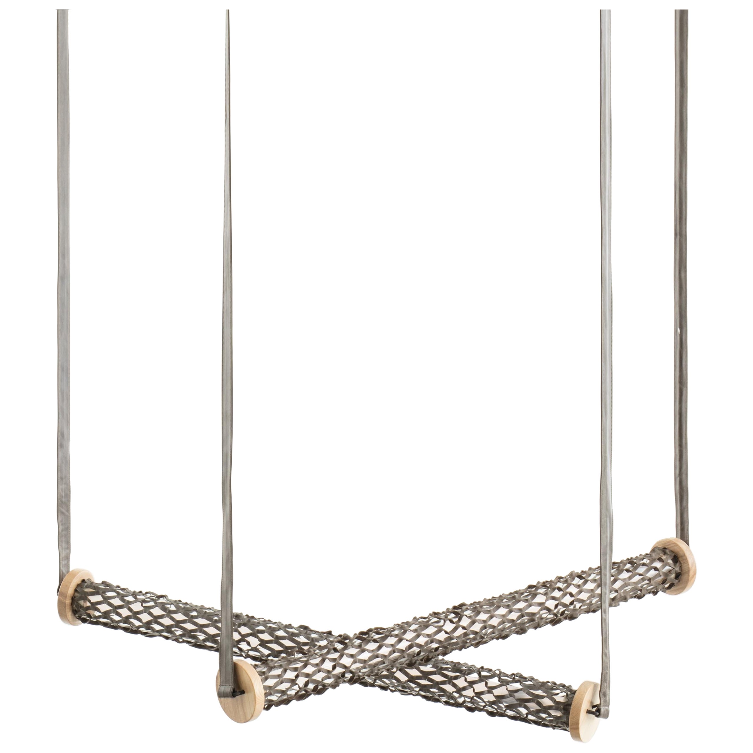 Lampe Matsu Nomadic Collection de Joeri Reynaert - Nomad Mesh en cuir Yak